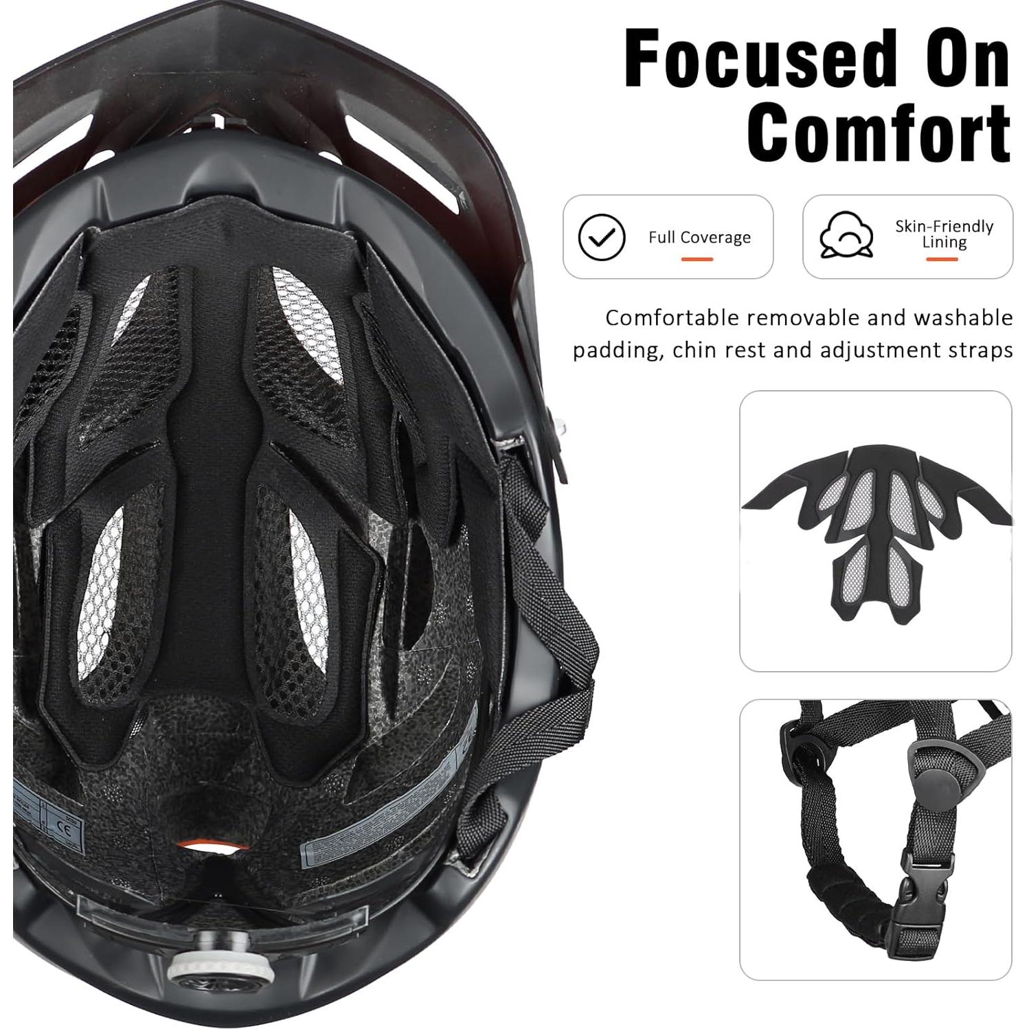 Casco de Bicicleta Bosoar GH-17 Naranja Ajustable 55-61 cm