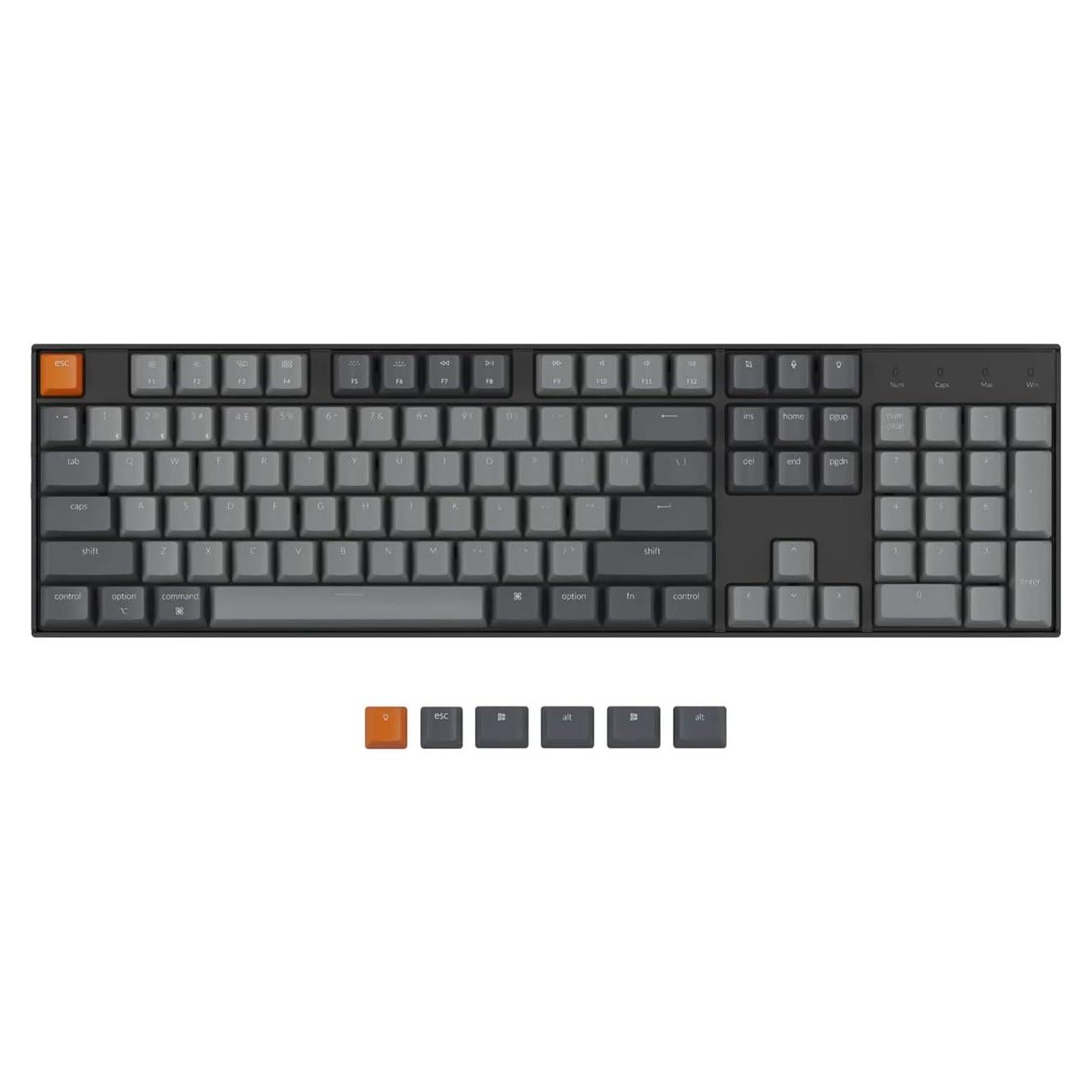 Teclado Mecánico Inalámbrico Keychron K10 104 Teclas Gateron Marrón