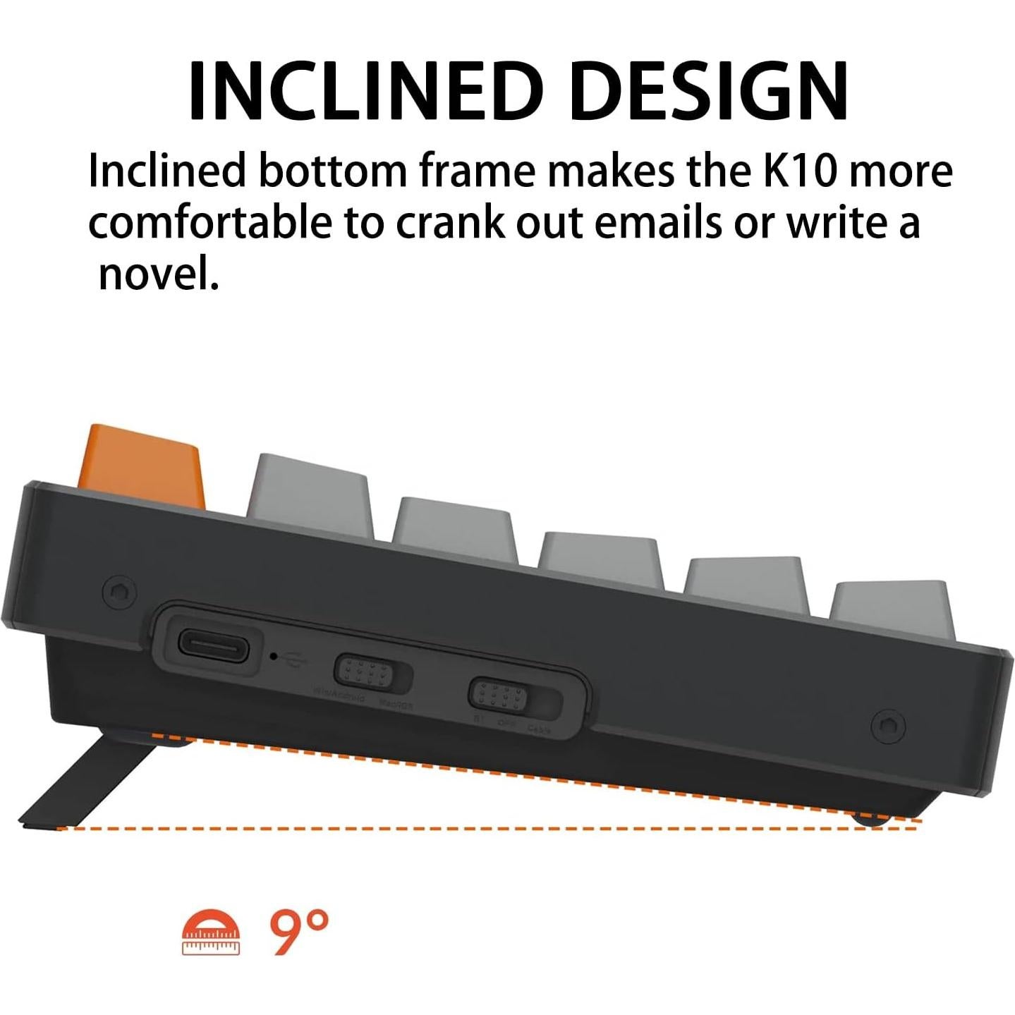 Teclado Mecánico Inalámbrico Keychron K10 104 Teclas Gateron Marrón