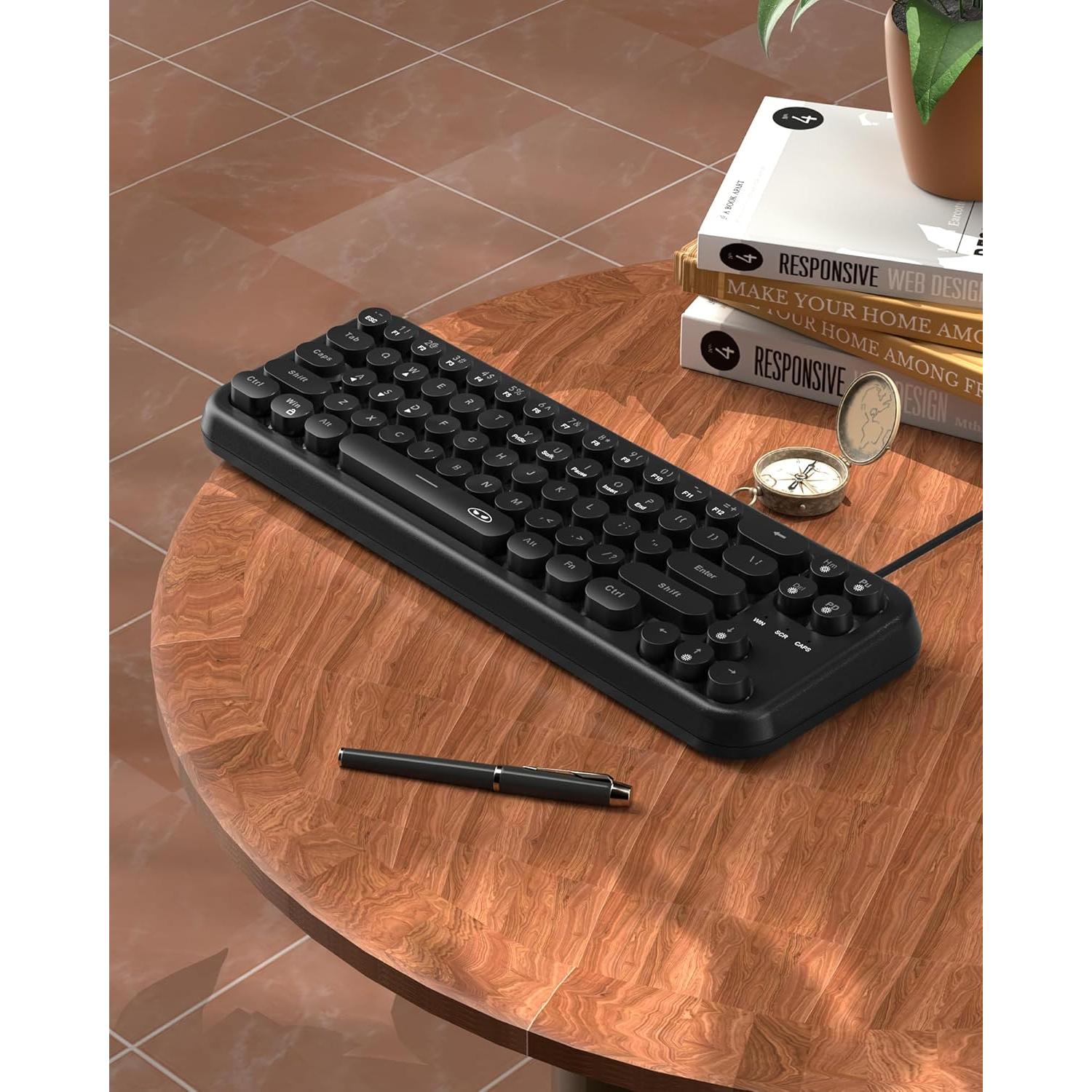 Teclado Gaming Mecánico MageGee TS91 Retroiluminado RGB 68 Teclas