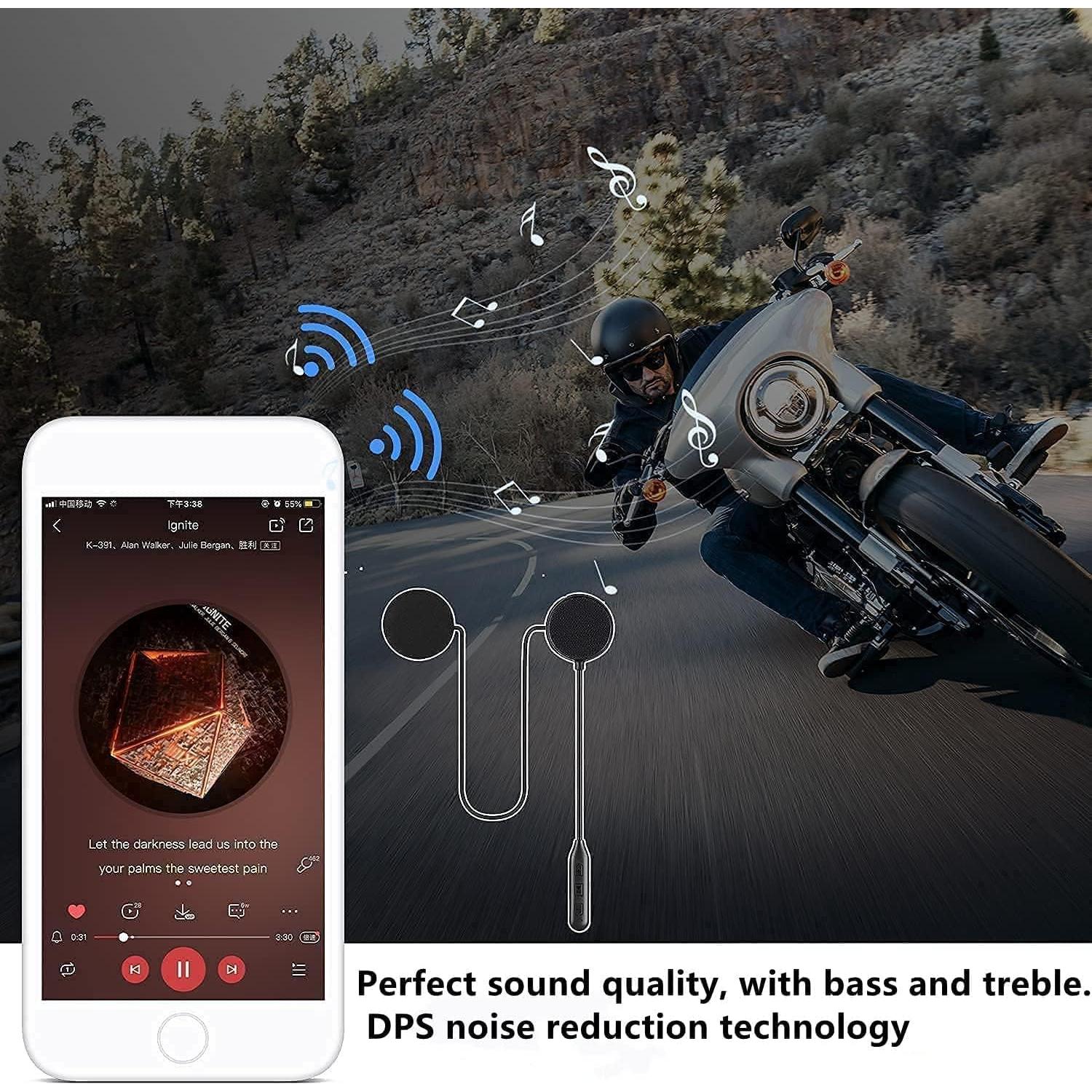 Auricular Bluetooth JZAQ BT30 para Casco de Motocicleta