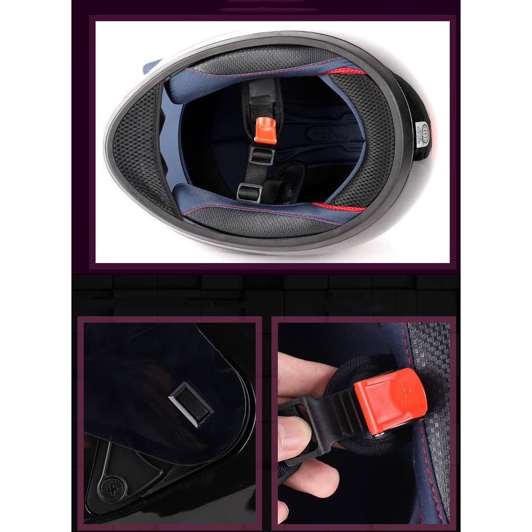 Casco de Motocicleta Kuaifly Orejas de Gato M 57-58 cm