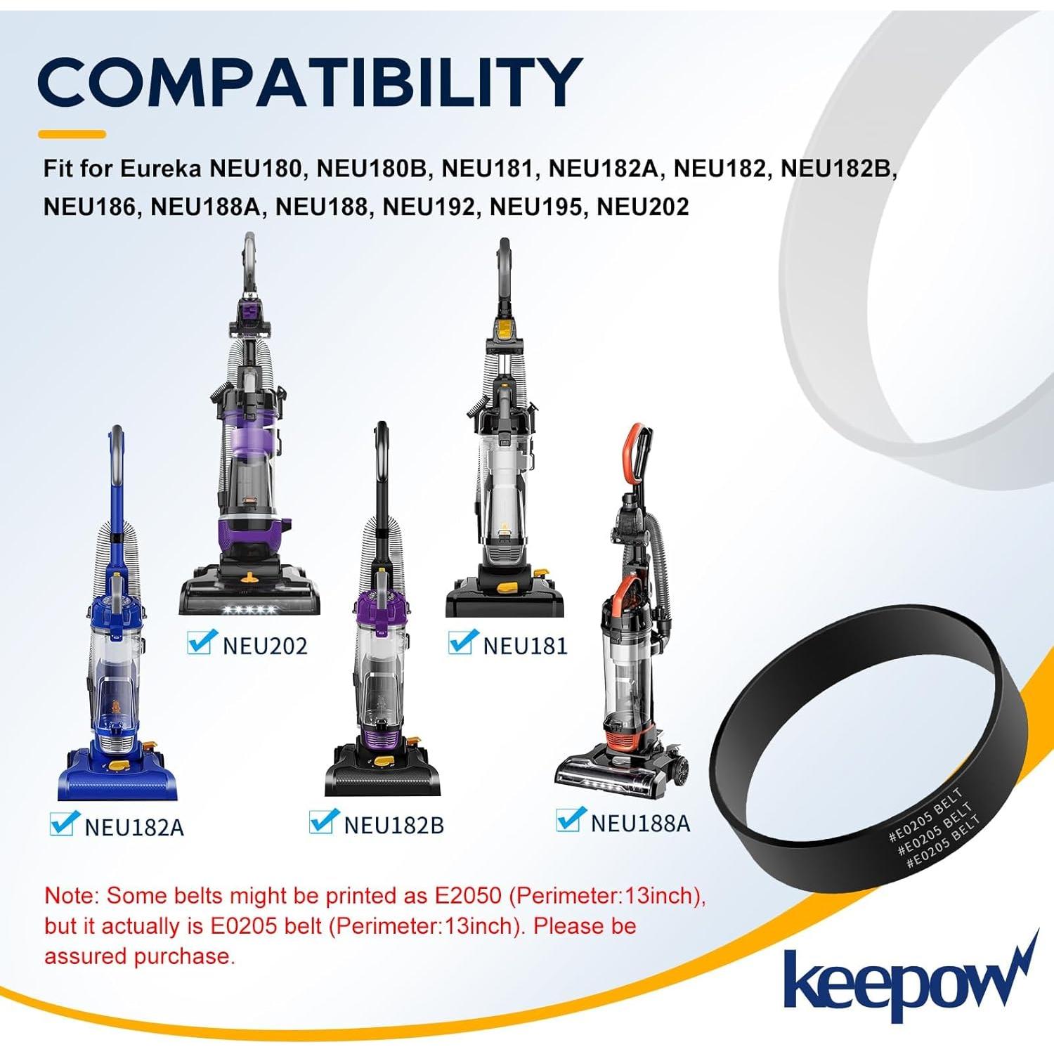 Cinta de Aspiradora KEEPOW E0205 Compatible Eureka NEU280