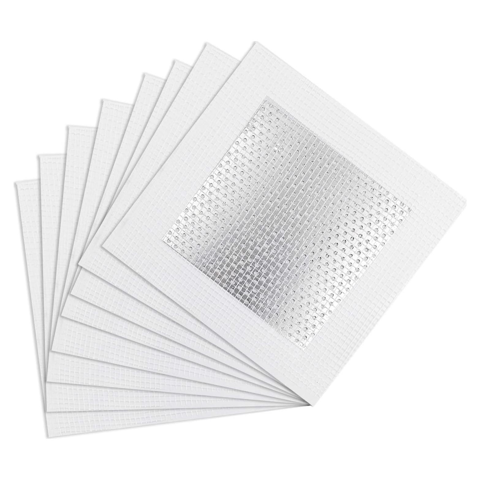 8 Piezas Parche de Reparación de Paneles de Yeso Seimneire 10x10cm