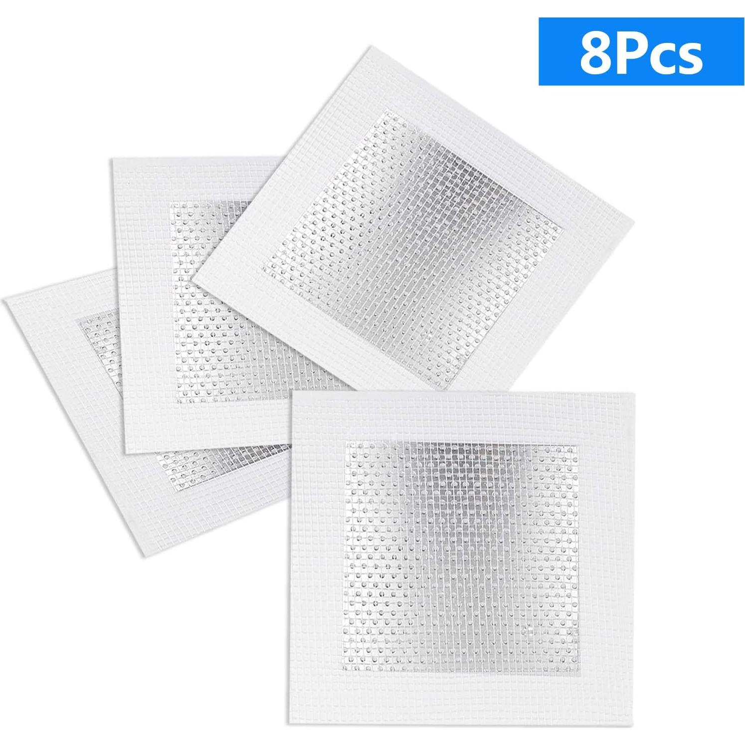8 Piezas Parche de Reparación de Paneles de Yeso Seimneire 10x10cm