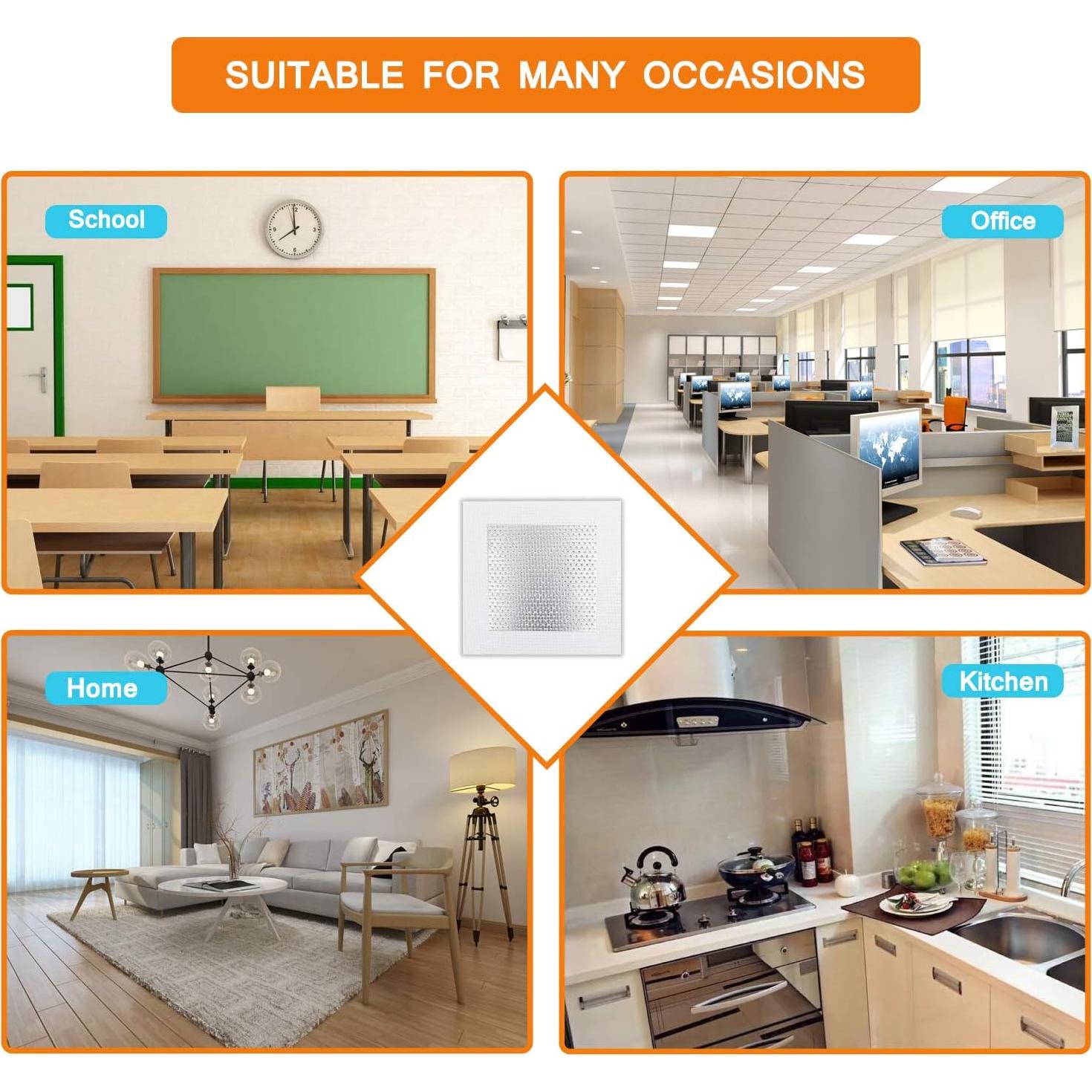 8 Piezas Parche de Reparación de Paneles de Yeso Seimneire 10x10cm