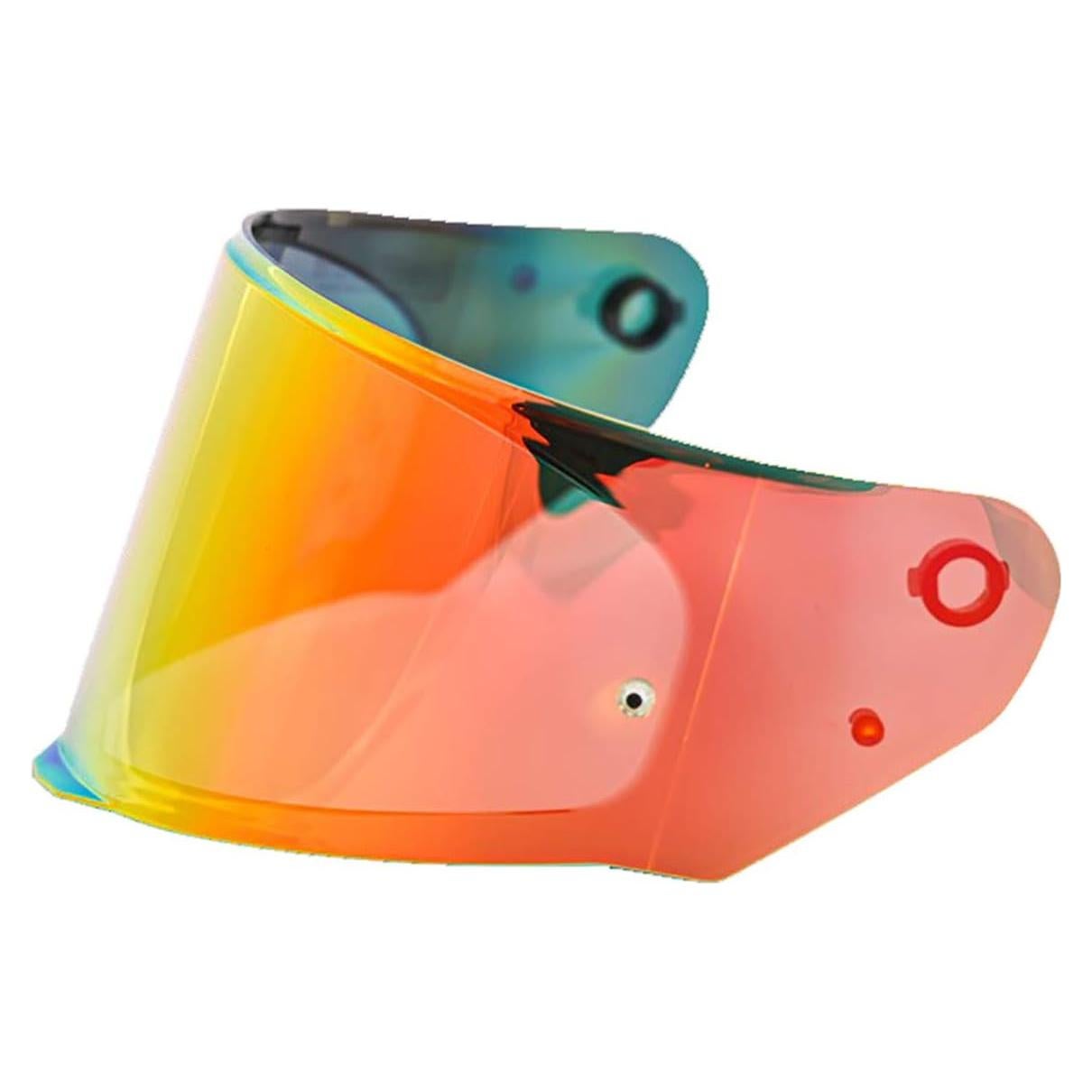 Escudo Facial LS2 Asalto/Rápido/Flujo Rojo Iridiscente