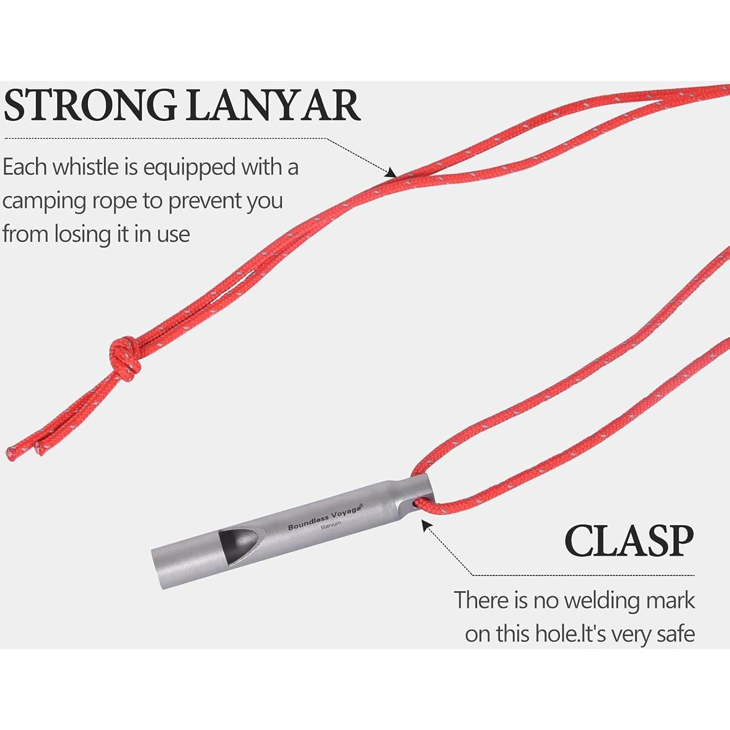Silbato de Emergencia Titanio Boundless Voyage Ti9010O