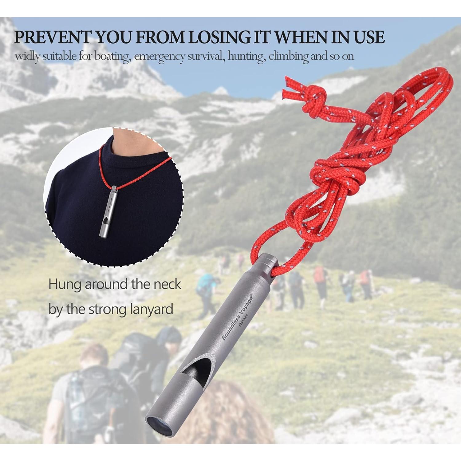 Silbato de Emergencia Titanio Boundless Voyage Ti9010O