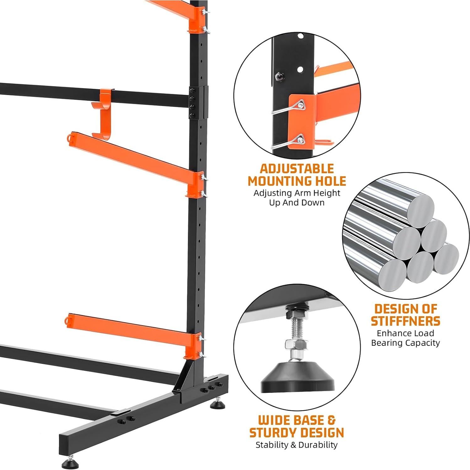 Soporte para Kayak UOKRR Ajustable 2 Niveles 90 kg
