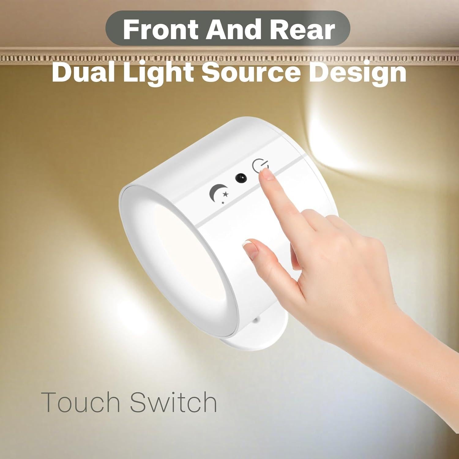 Foco LED Recargable GRLCLGT Doble Luz Magnético 360° Blanco