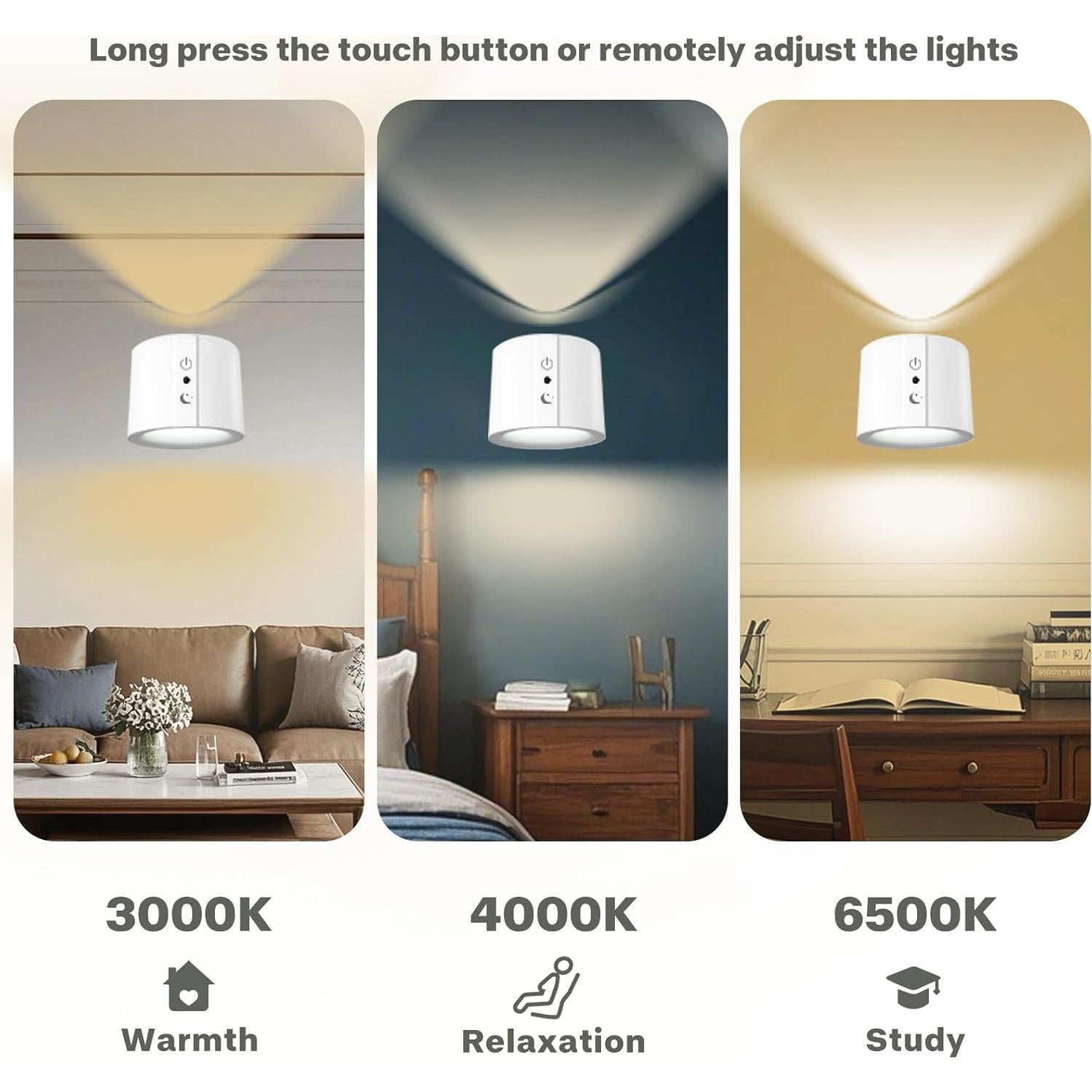 Foco LED Recargable GRLCLGT Doble Luz Magnético 360° Blanco