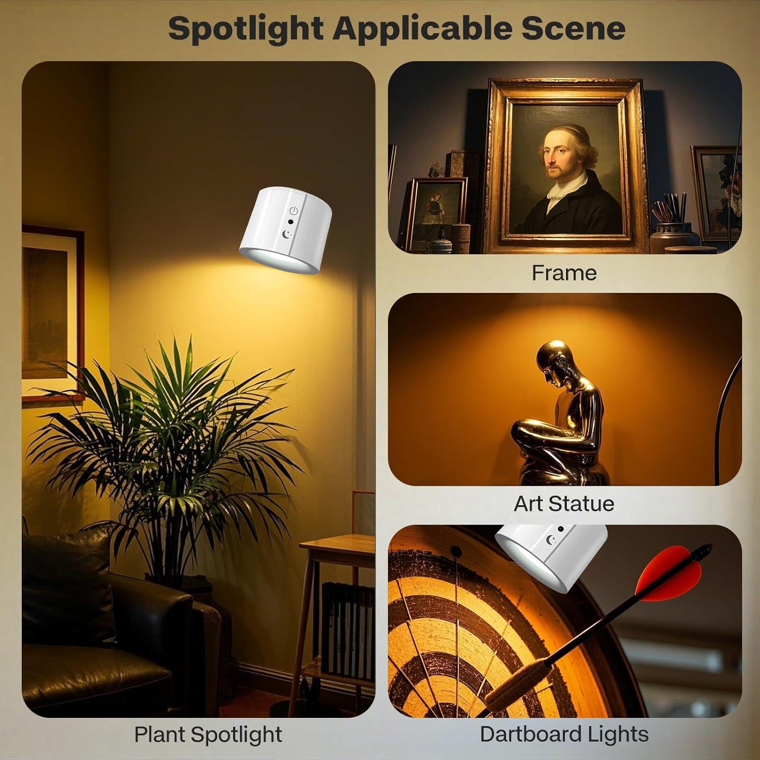 Foco LED Recargable GRLCLGT Doble Luz Magnético 360° Blanco