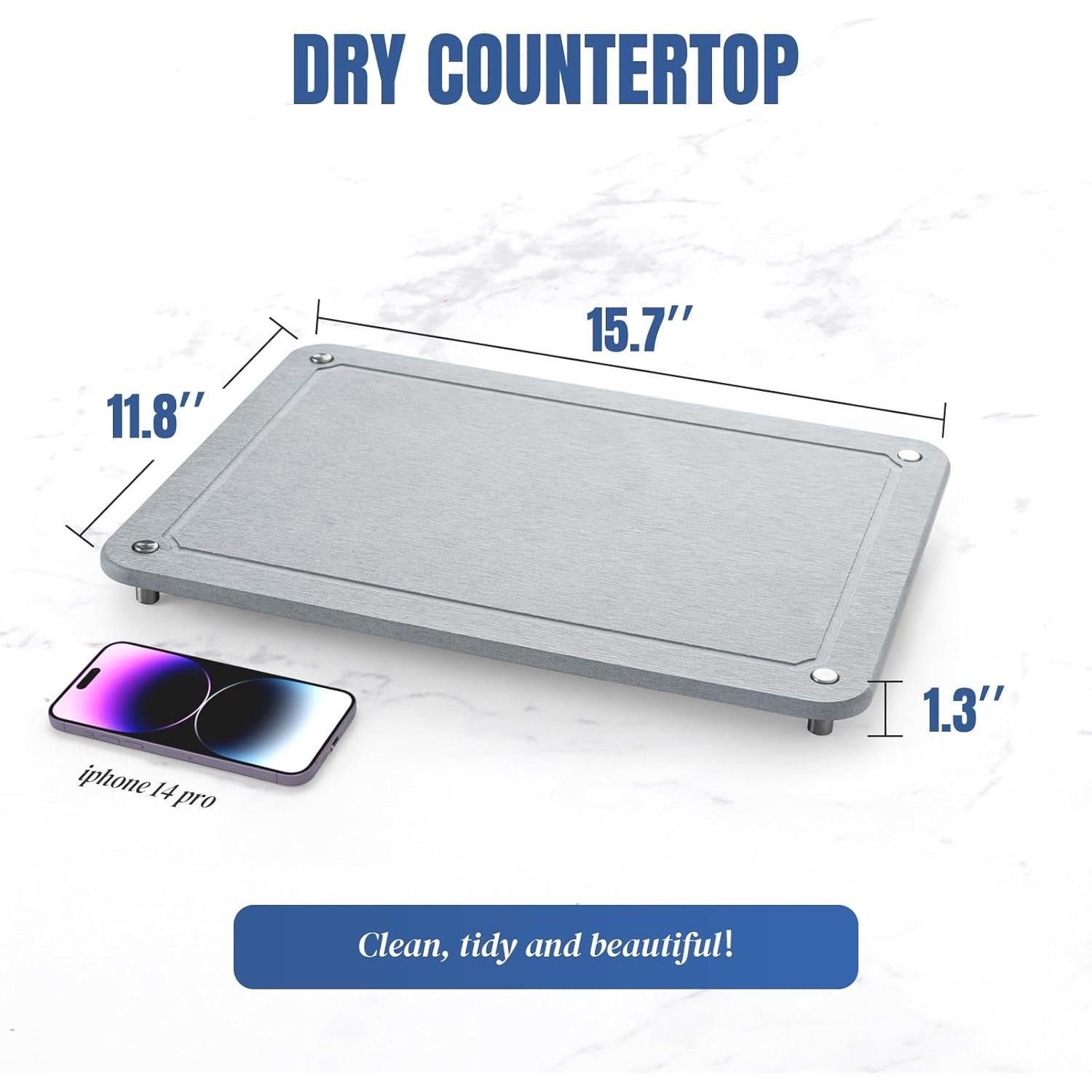 Alfombrilla de Secado de Platos Plentio Diatomeas 39.9x29.9cm