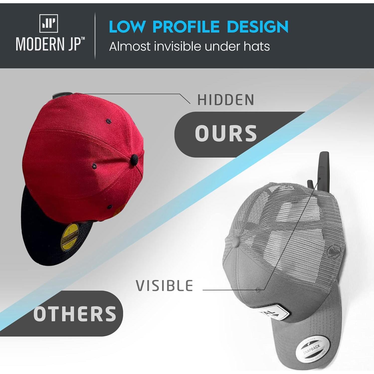 Ganchos Adhesivos Modern JP para Sombreros - Paquete de 8