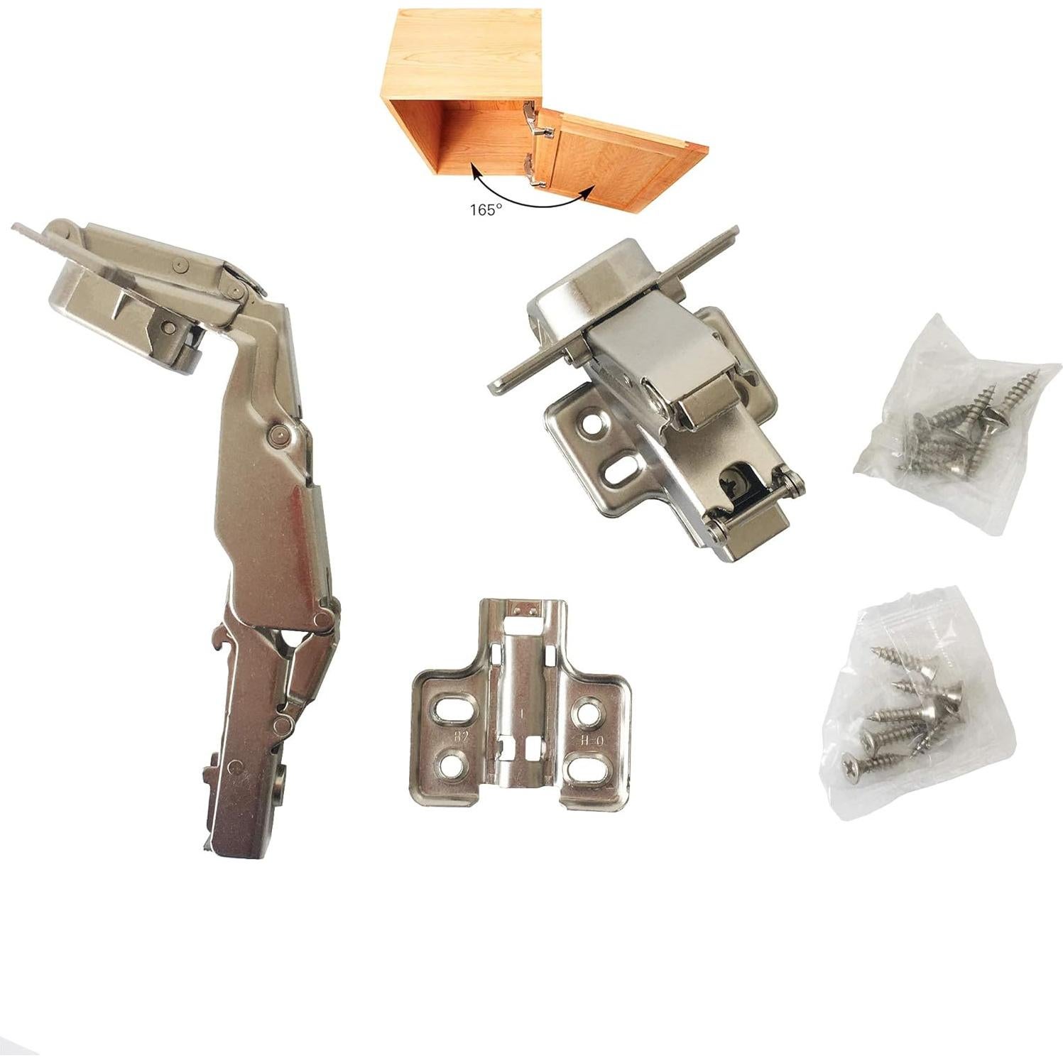 Bisagras de Superposición Completa LIKERAINY 35mm 4 Piezas