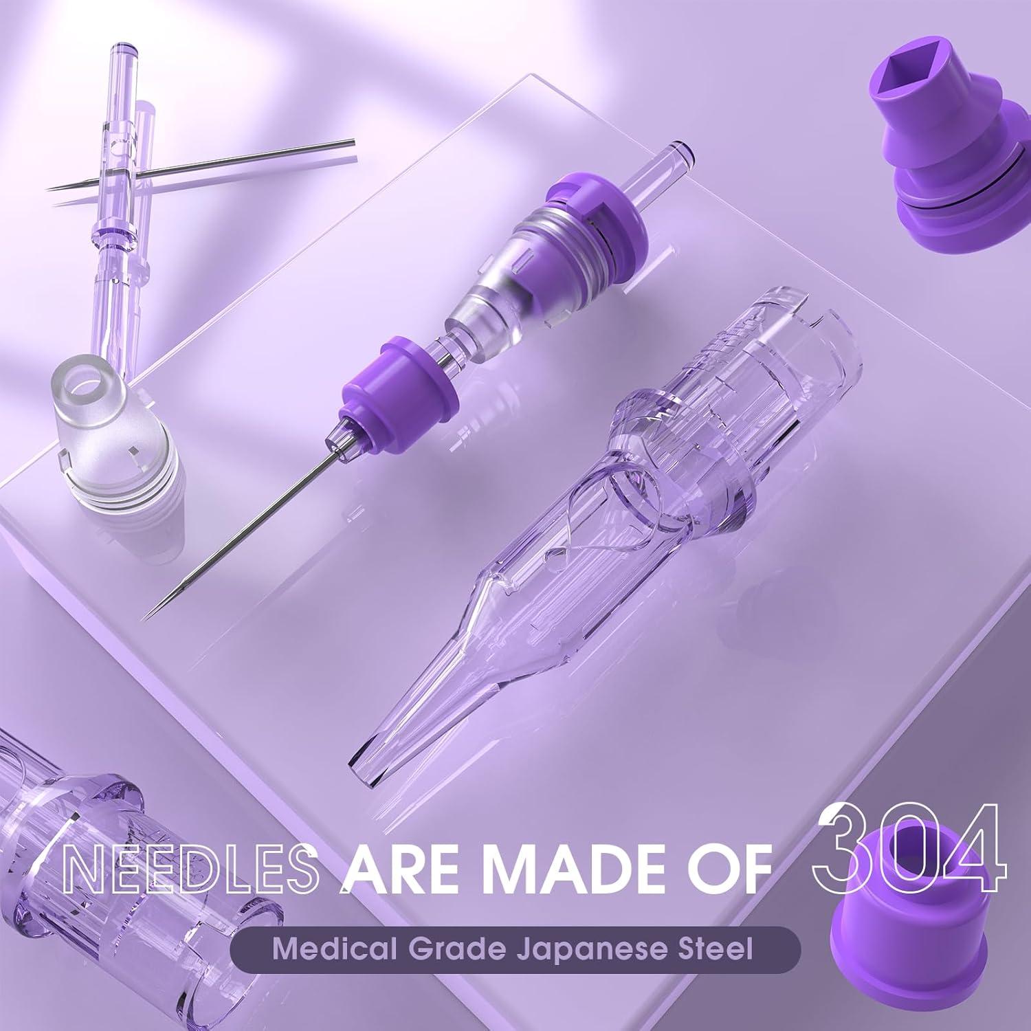 Agujas de Tatuaje INKin REVO 1RL 0.30mm 10Pcs para Maquillaje Permanente