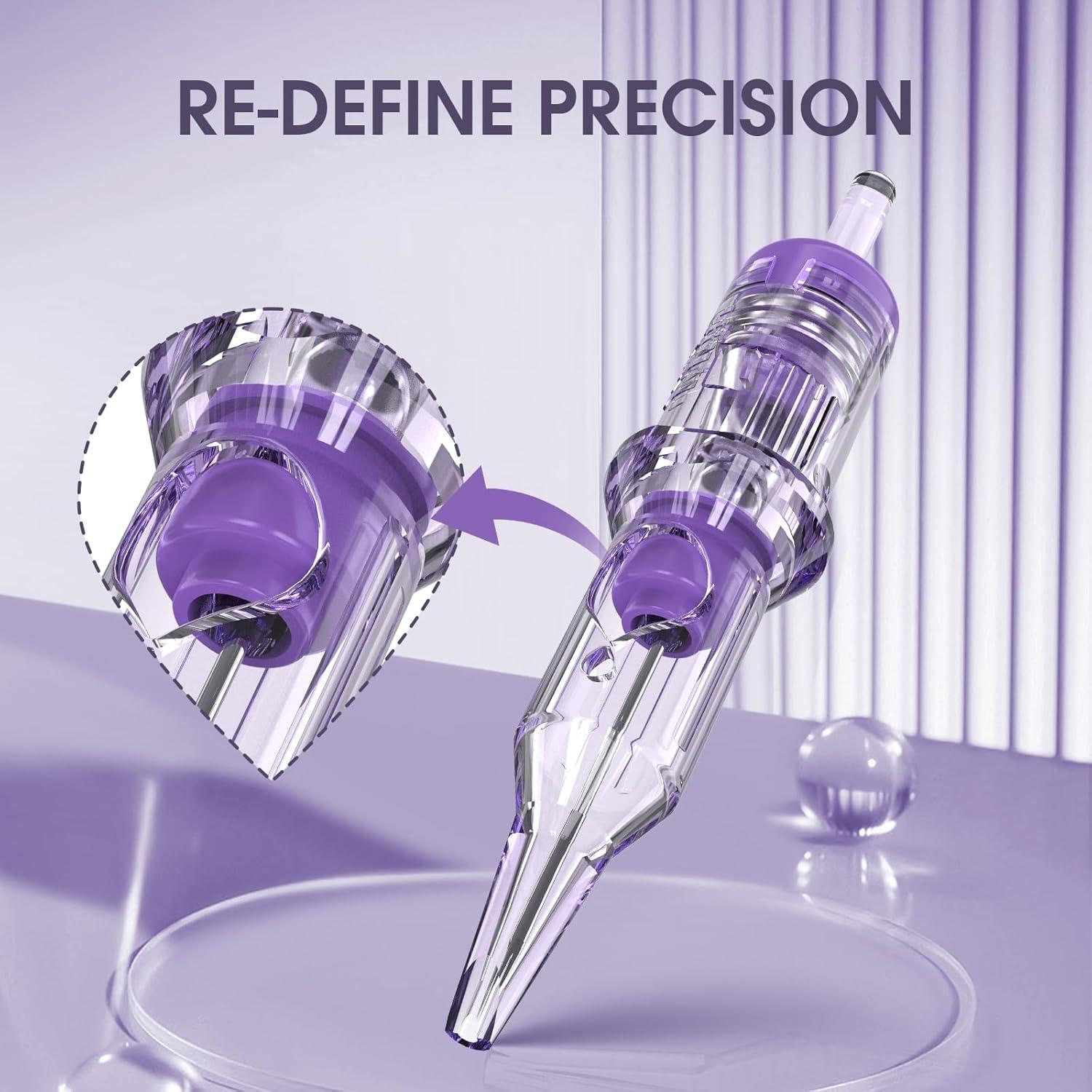 Agujas de Tatuaje INKin REVO 1RL 0.30mm 10Pcs para Maquillaje Permanente