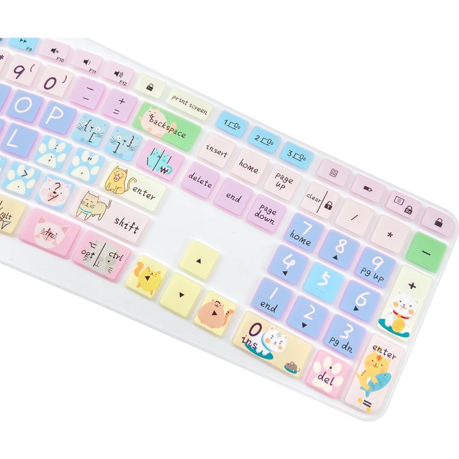 Cubierta de Teclado Silicona Logitech Ergo K860 Gato Bonito