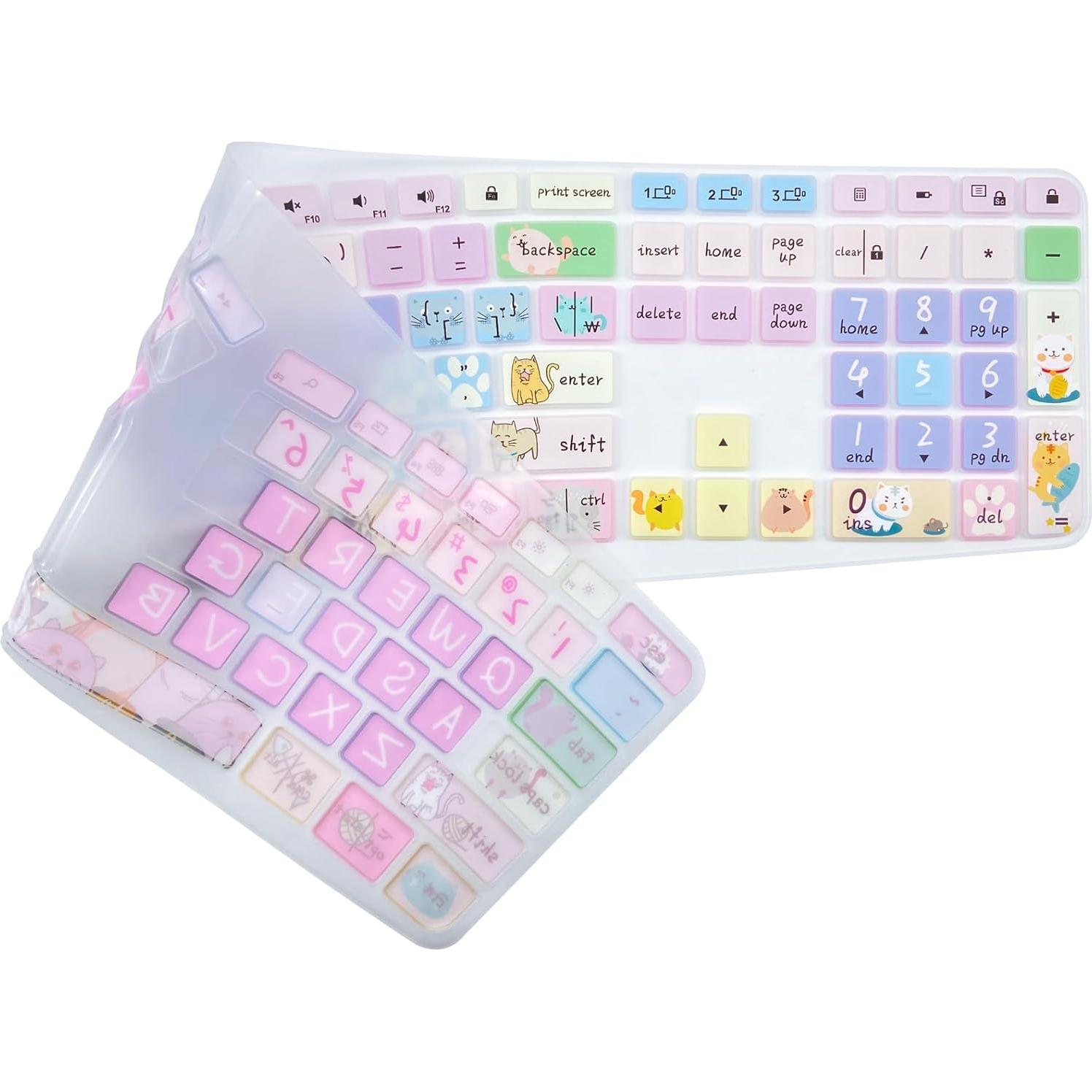 Cubierta de Teclado Silicona Logitech Ergo K860 Gato Bonito