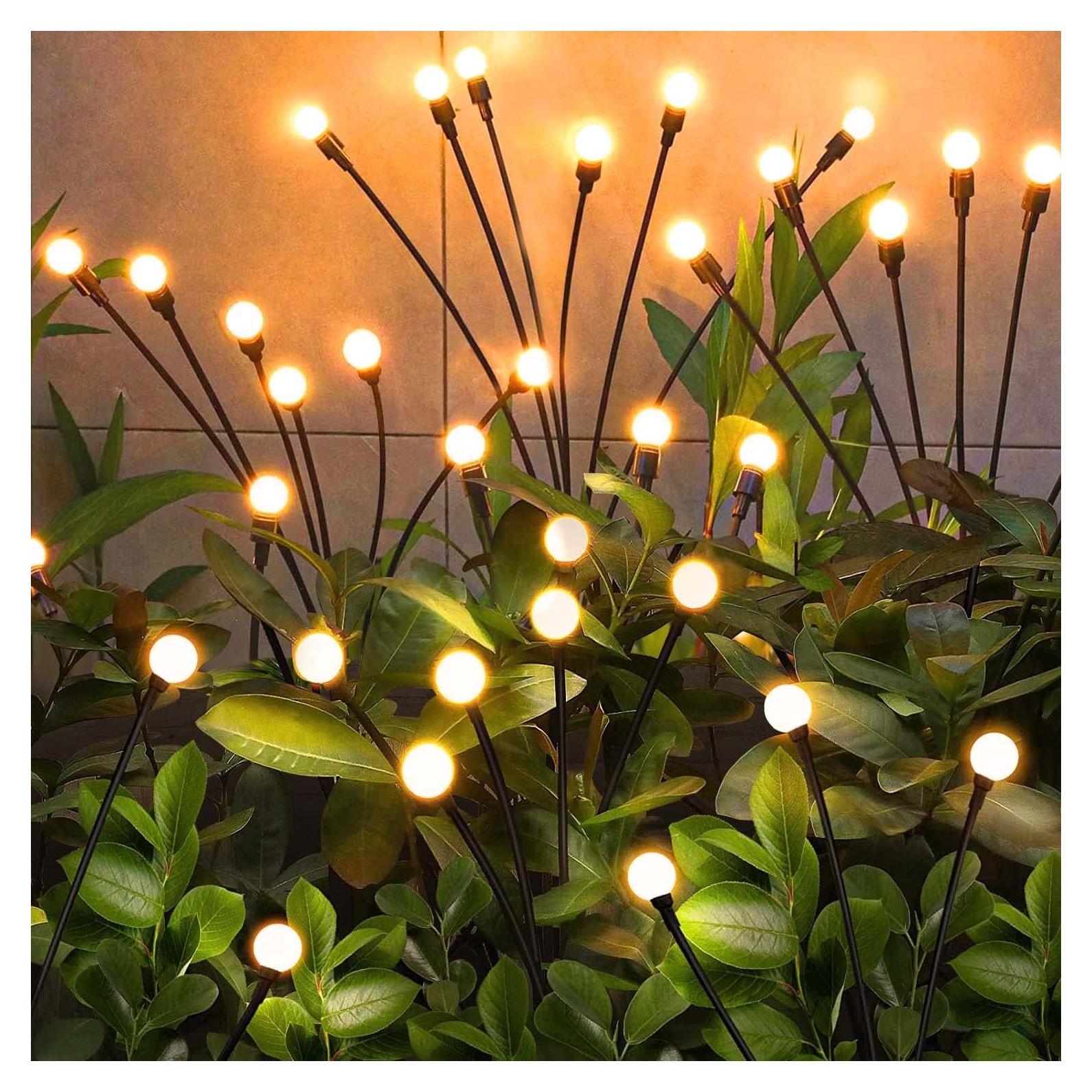 Luces de Jardín Solares NBQQ 2 Paquete 16 LED Impermeables