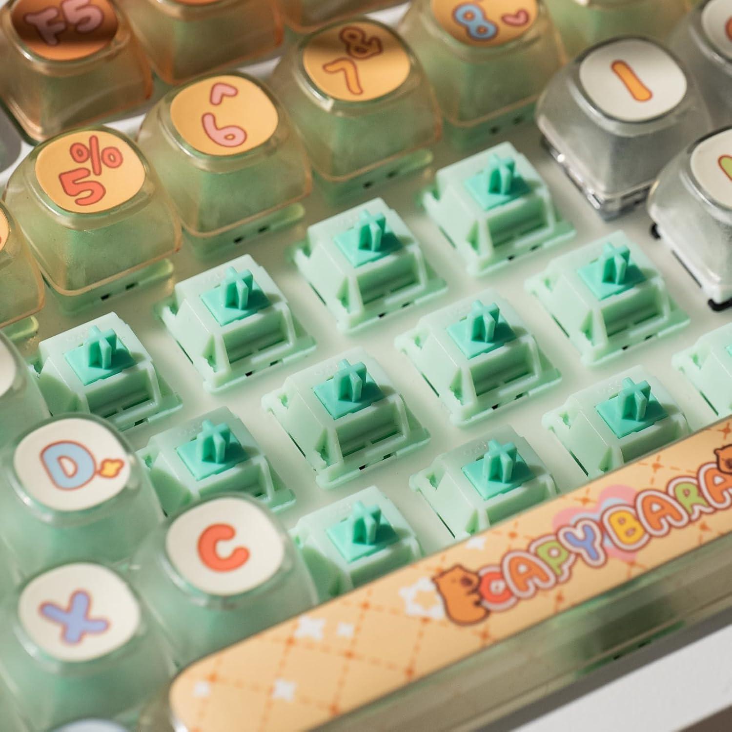 Interruptores Mecánicos Akko Botany 45pcs Lineales Prelubricados