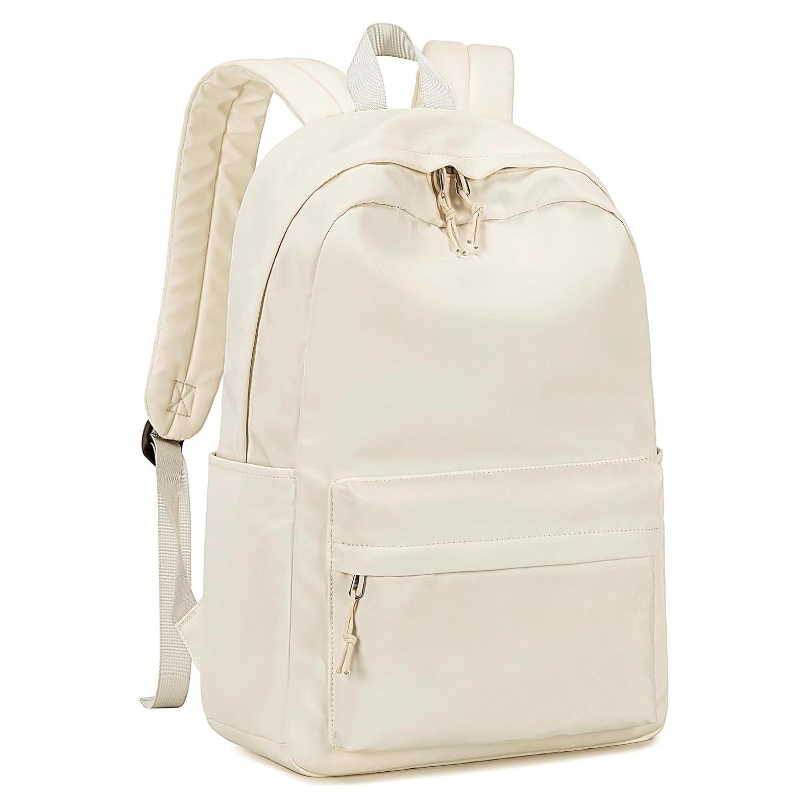 Mochila Escolar LOIDOU Beige 46x30x15cm para Chicas Adolescentes