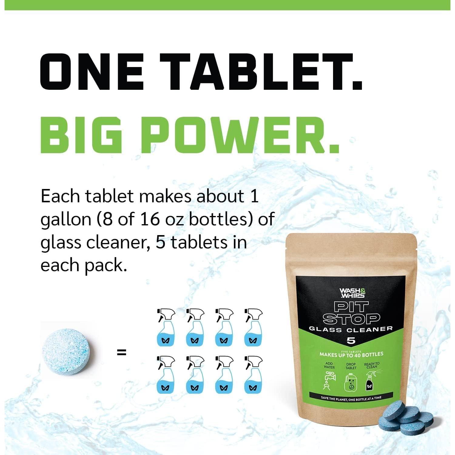 Tabletas Efervescentes Limpiador de Vidrios Pit Stop 5 Unidades