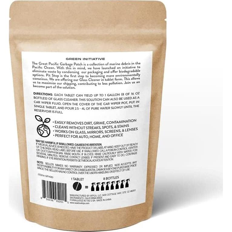 Tabletas Efervescentes Limpiador de Vidrios Pit Stop 5 Unidades