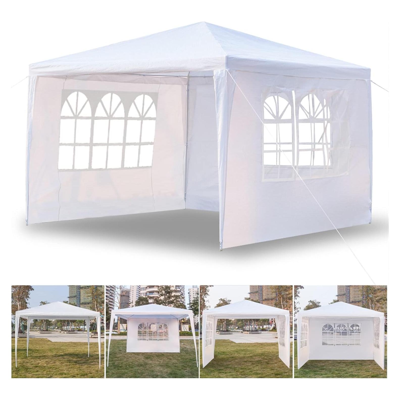 Carpa Impermeable 3x3m VERYKE para Eventos y Bodas Blanca