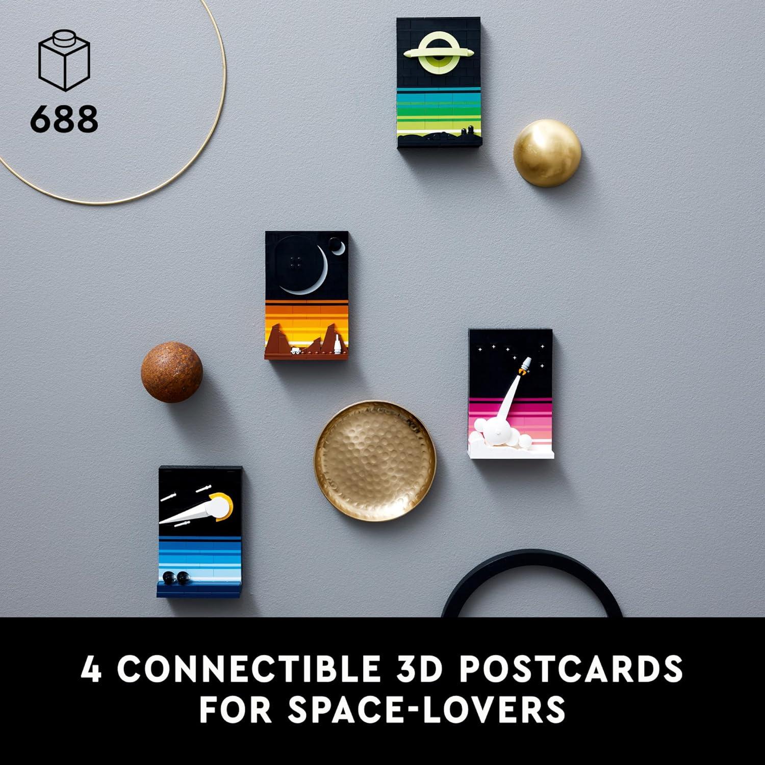 LEGO Ideas Cuentos de la Era Espacial 21340 - 4 Postales 3D