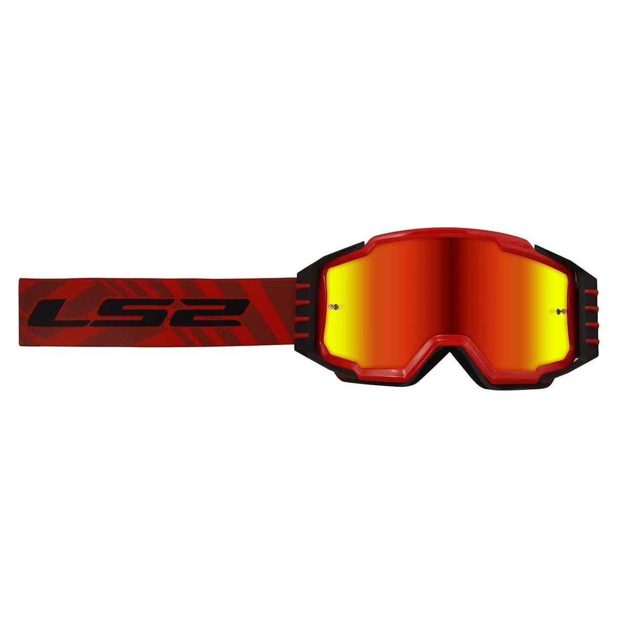Gafas de motociclismo LS2 Charger Pro OTG Rojo Iridium