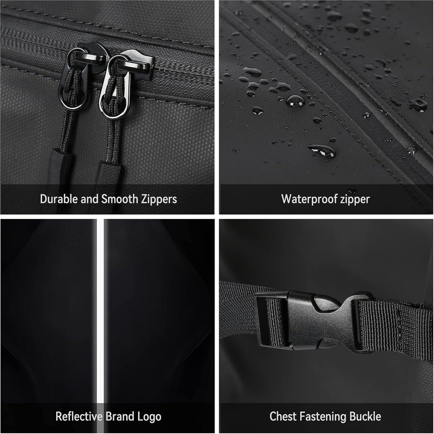 Mochila Impermeable para Casco WEPLAN 50x36x20 cm Negra