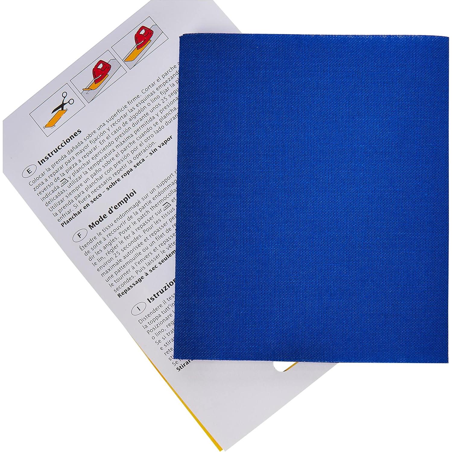 Parche termoadhesivo Kleiber 40x12 cm Algodón Azul