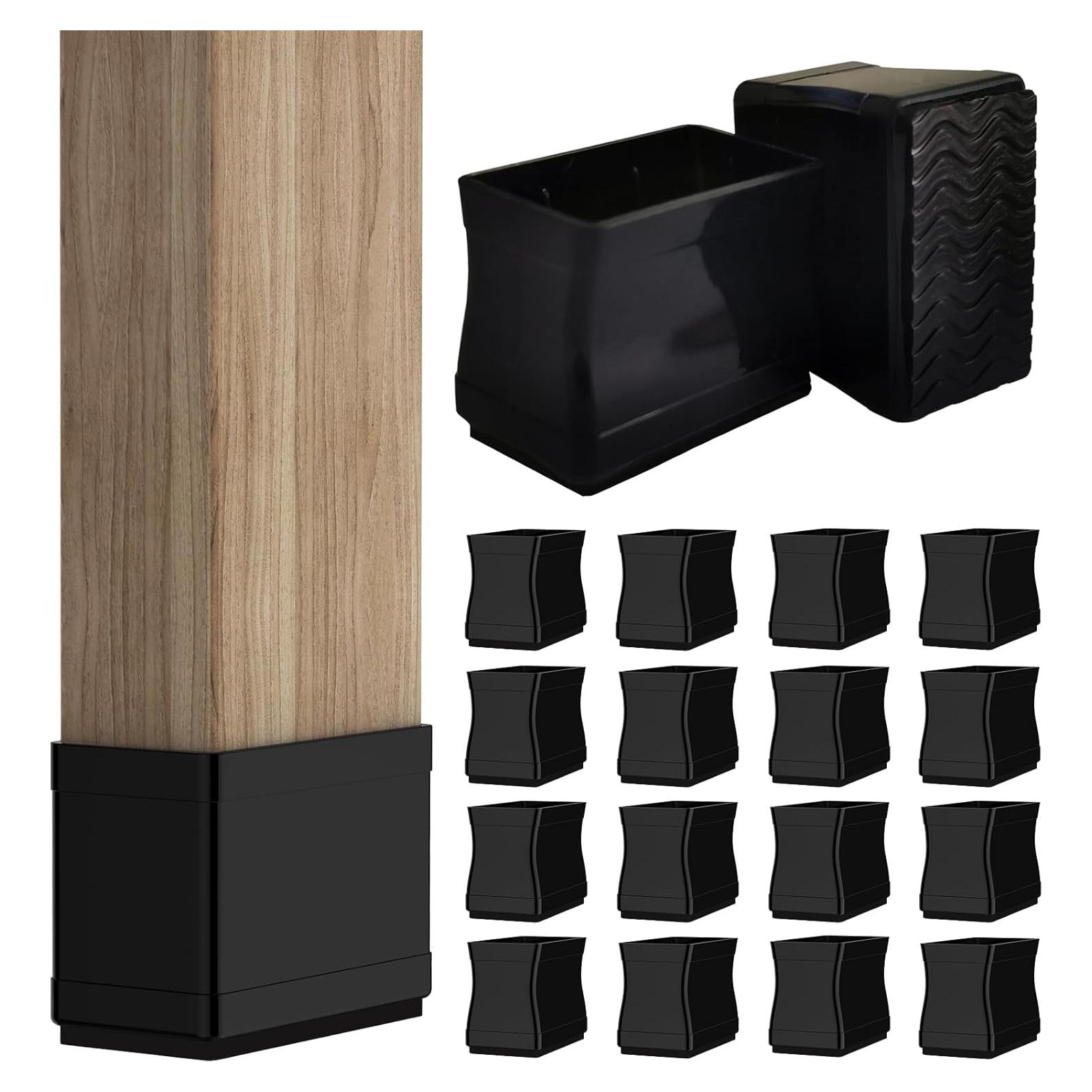 Protectores de Piso Rectangulares CHWM 1x1.5" 16PCS Silicona