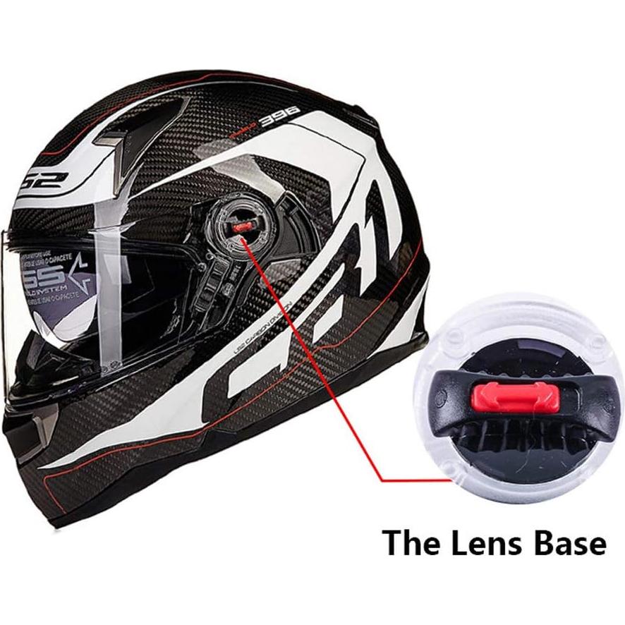 Kakalote Clips de Visera para Casco LS2 358 396 370