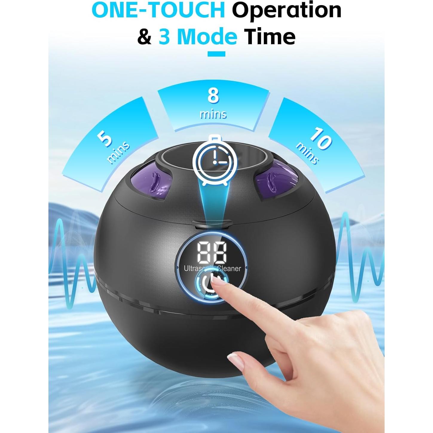 Limpiador Ultrasónico SENYUHAI 180ml para Dentaduras y Joyería