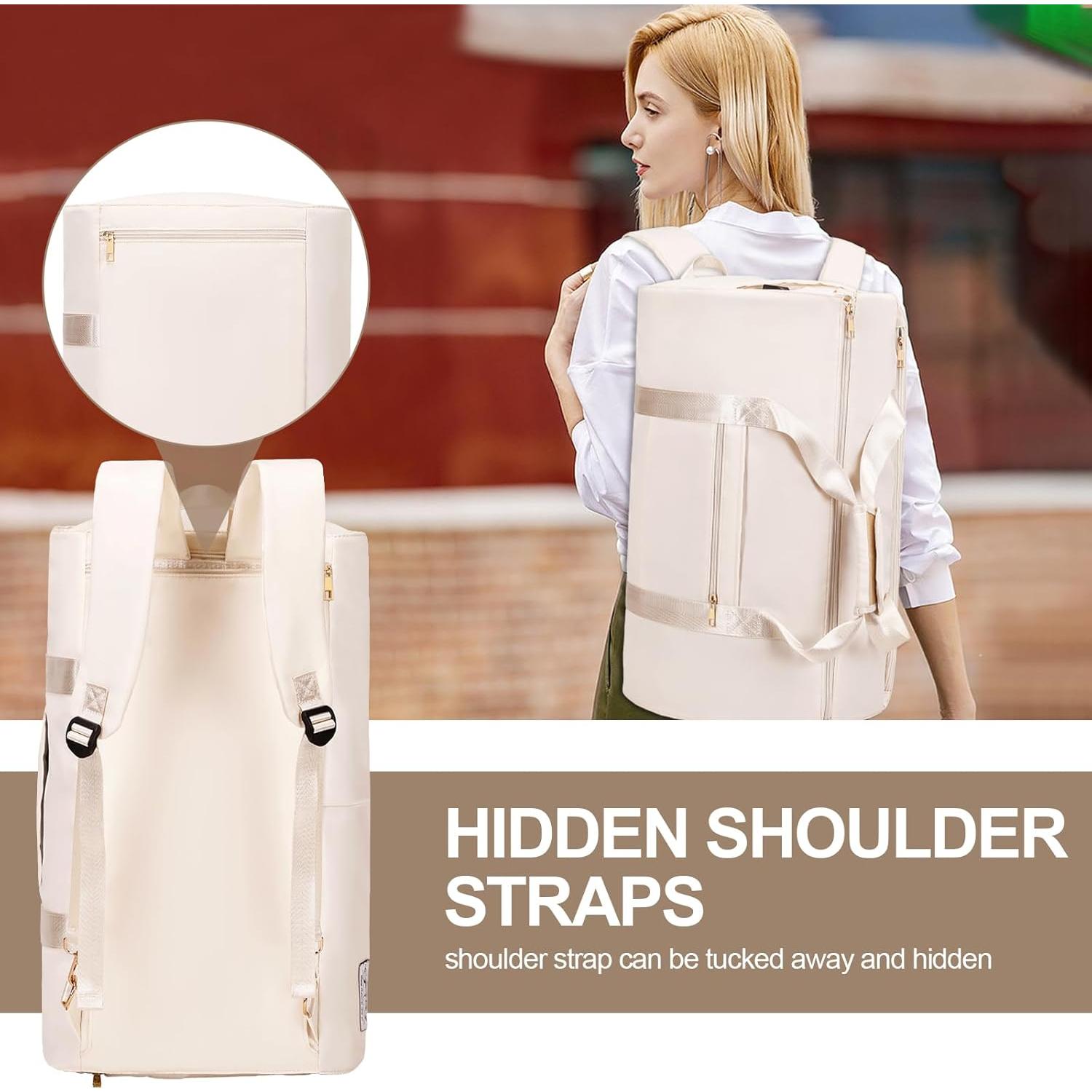 Bolsa de viaje convertible FIXITOK 3 en 1 con puerto USB