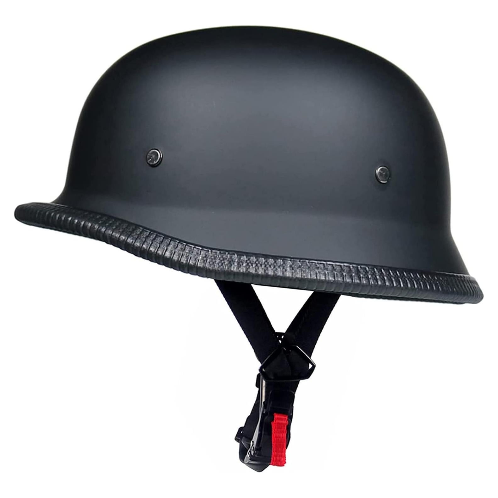 German Style Motorcycle Half Helmet, Retro Half Face Helmet for Adult Men Women DOT Approved