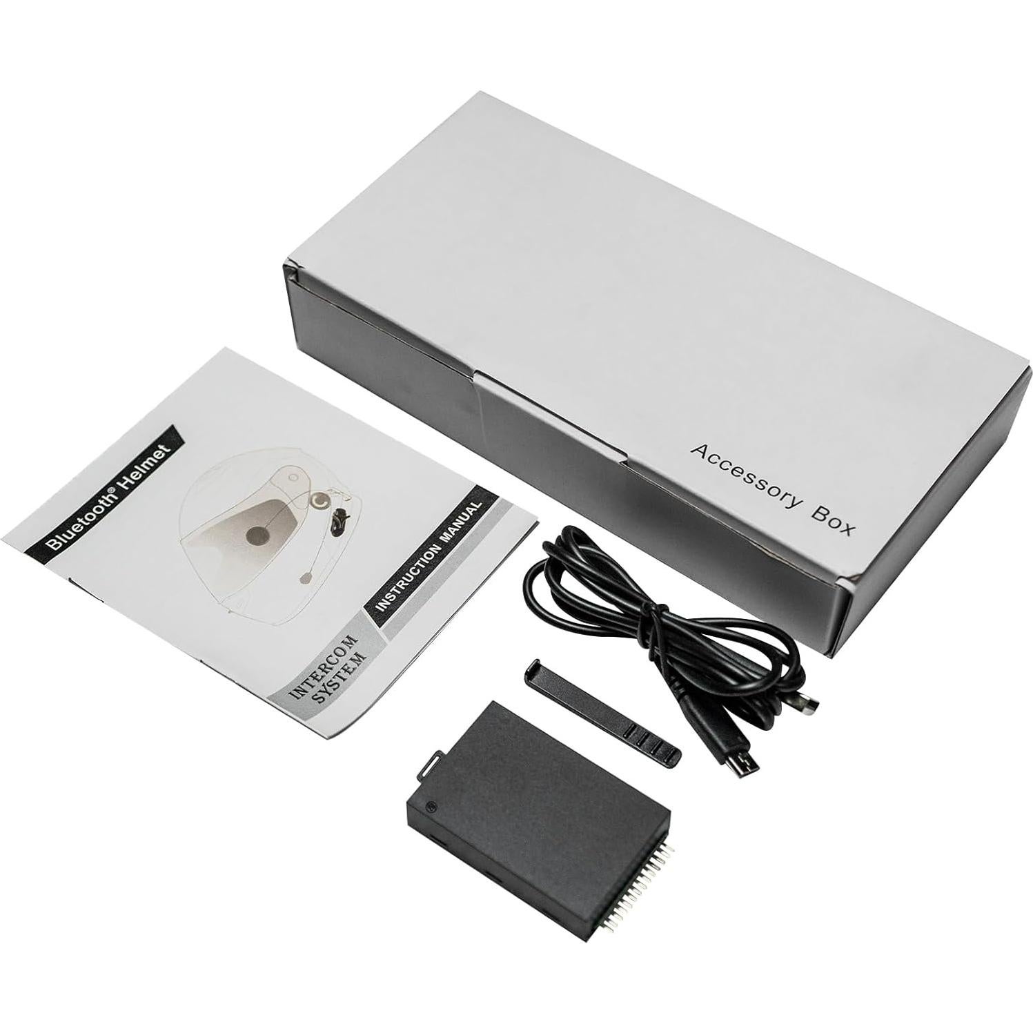 Casco de Motocicleta Bluetooth ILM 902BT Negro Mate Grande