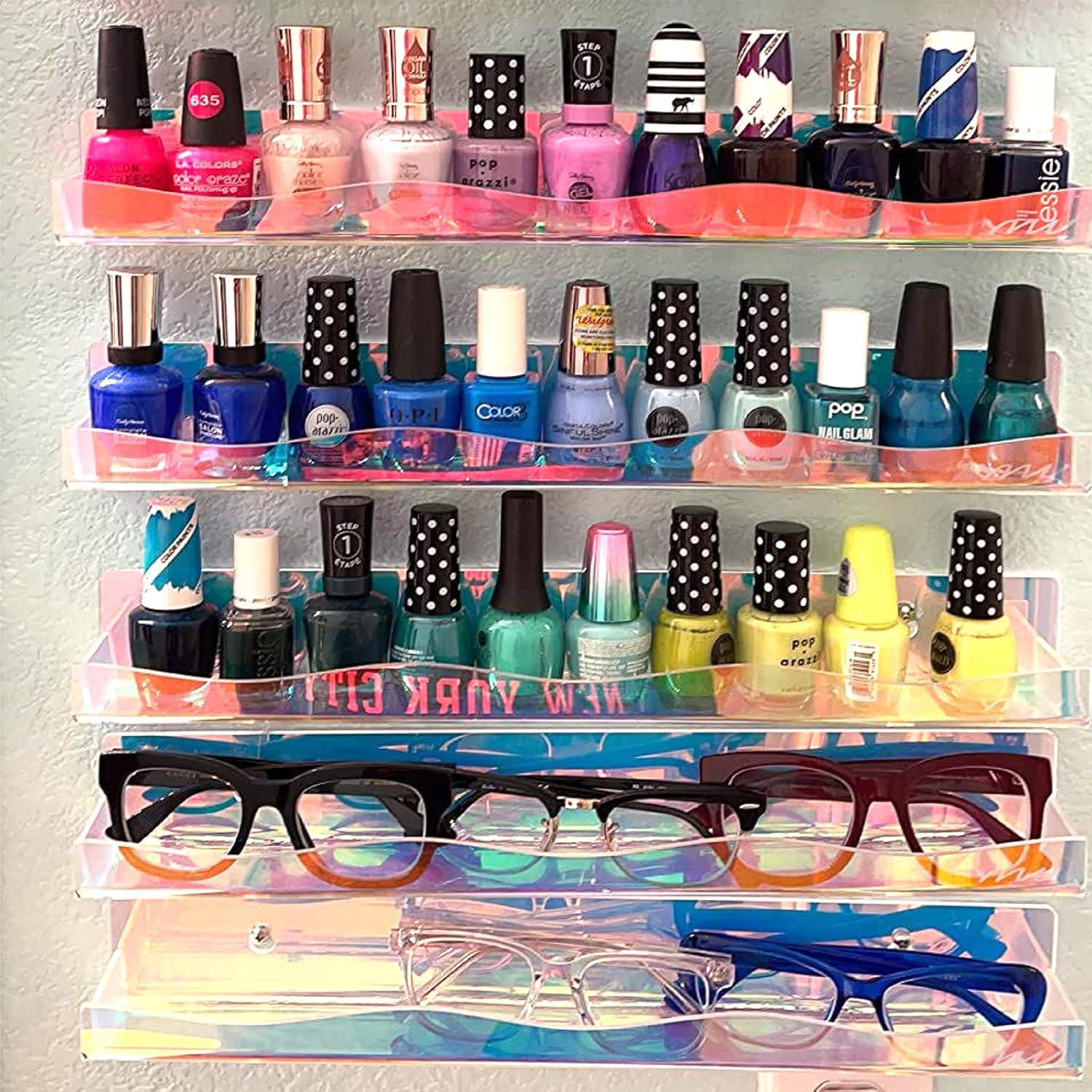 Estantes de Esmalte de Uñas Acrílico Iridiscente YMVV 6 Piezas