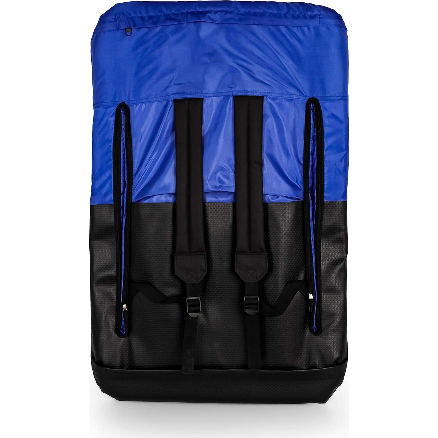 Asiento de Estadio Portátil Camco Azul | Cojín Acolchado y Reposabrazos