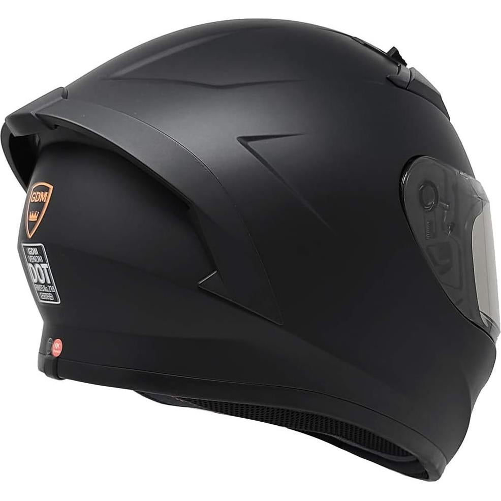 Casco Integral GDM Venom para Motocicleta - Talla S a XL