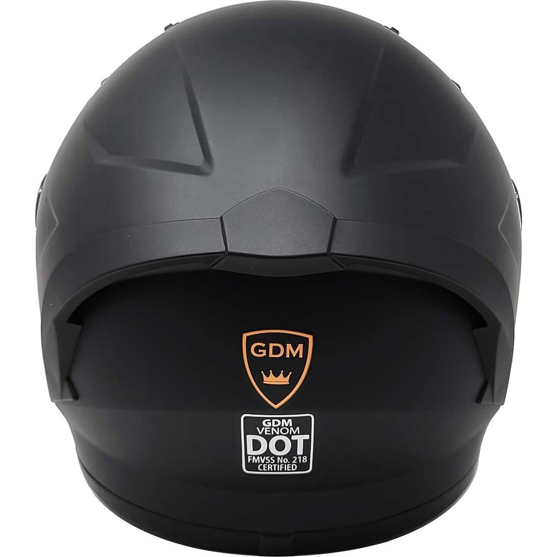 Casco Integral GDM Venom para Motocicleta - Talla S a XL