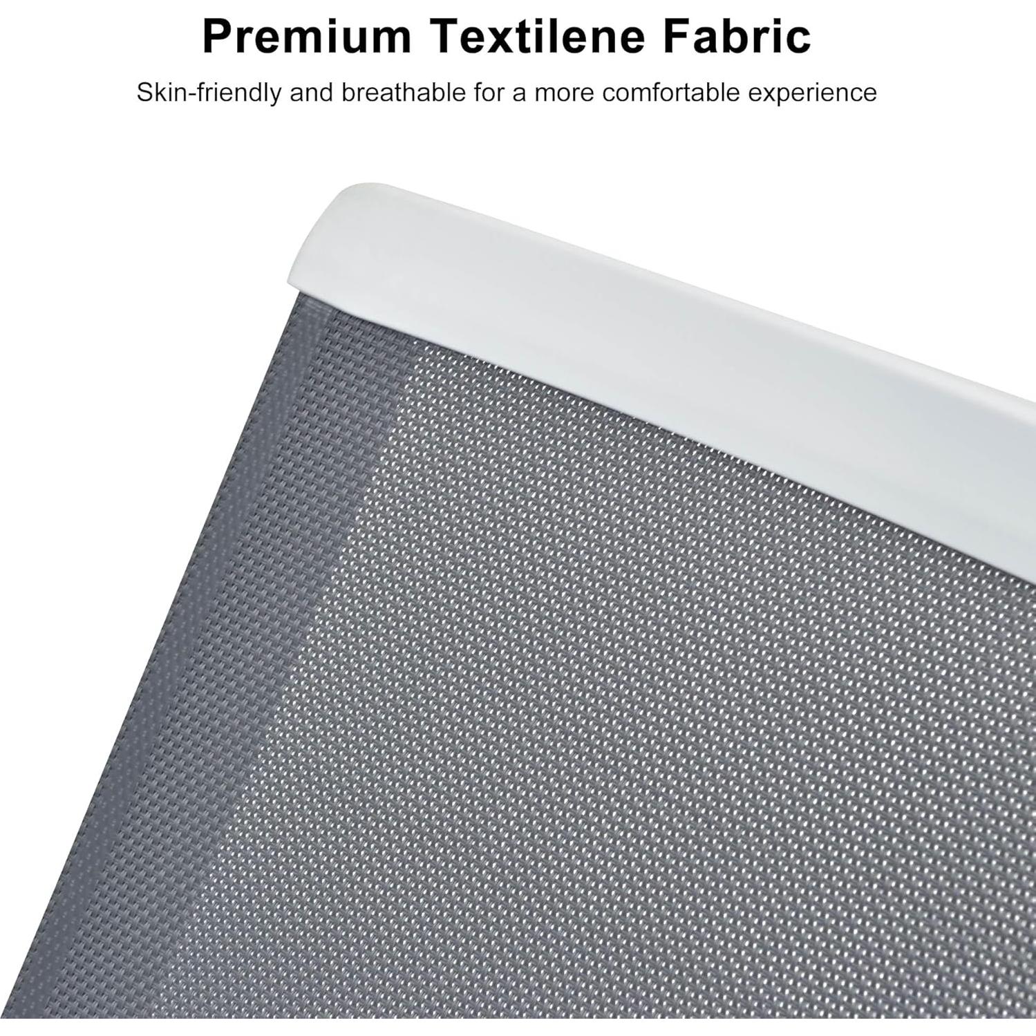 Silla Tumbona Aluminio PURPLE LEAF W01-LG Gris Claro Apilable