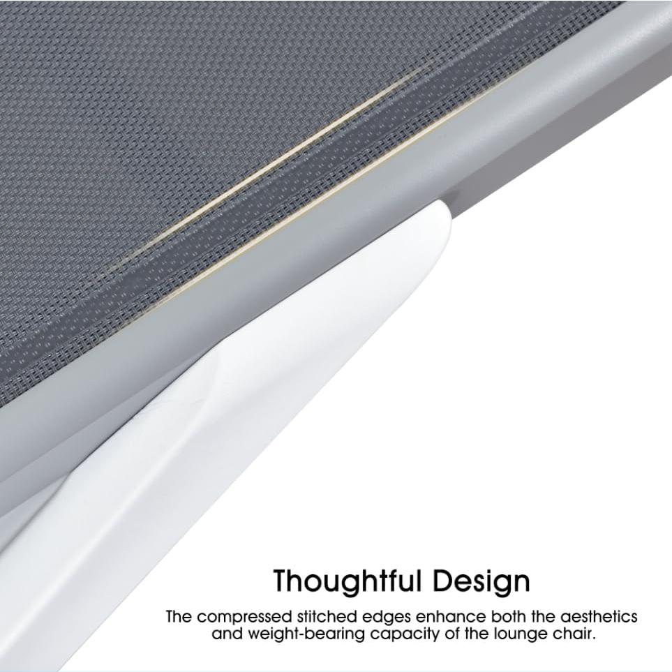 Silla de Tumbona Reclinable PURPLE LEAF Gris Claro 1 Silla