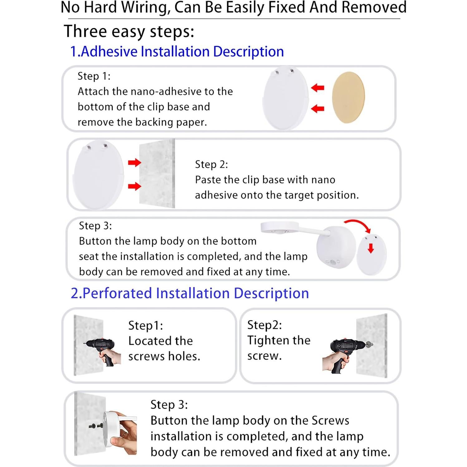 Lámpara LED de Sensor de Movimiento ANJINGHUA 2200mAh Blanca