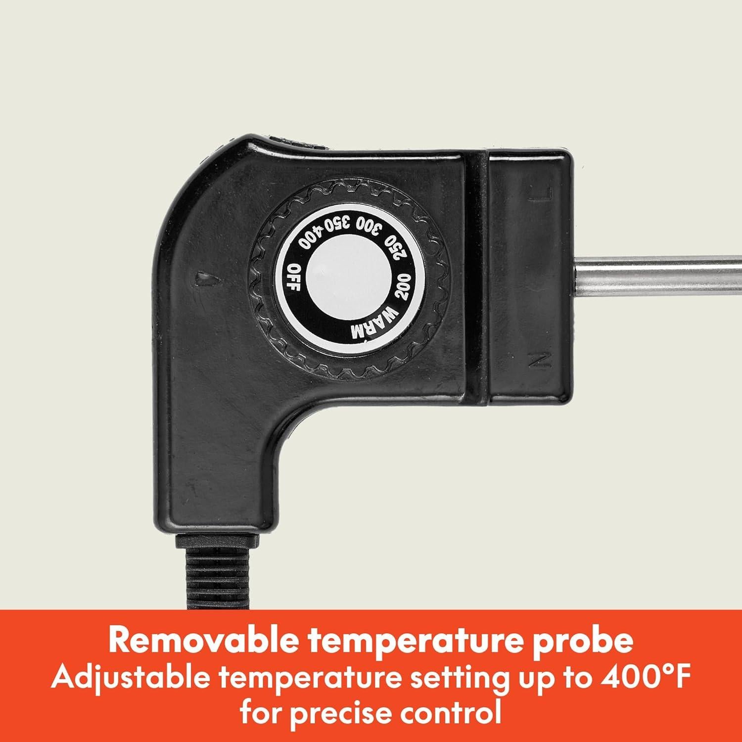 Plancha Eléctrica BELLA 1500W Antiadherente 29.5x58cm Negra