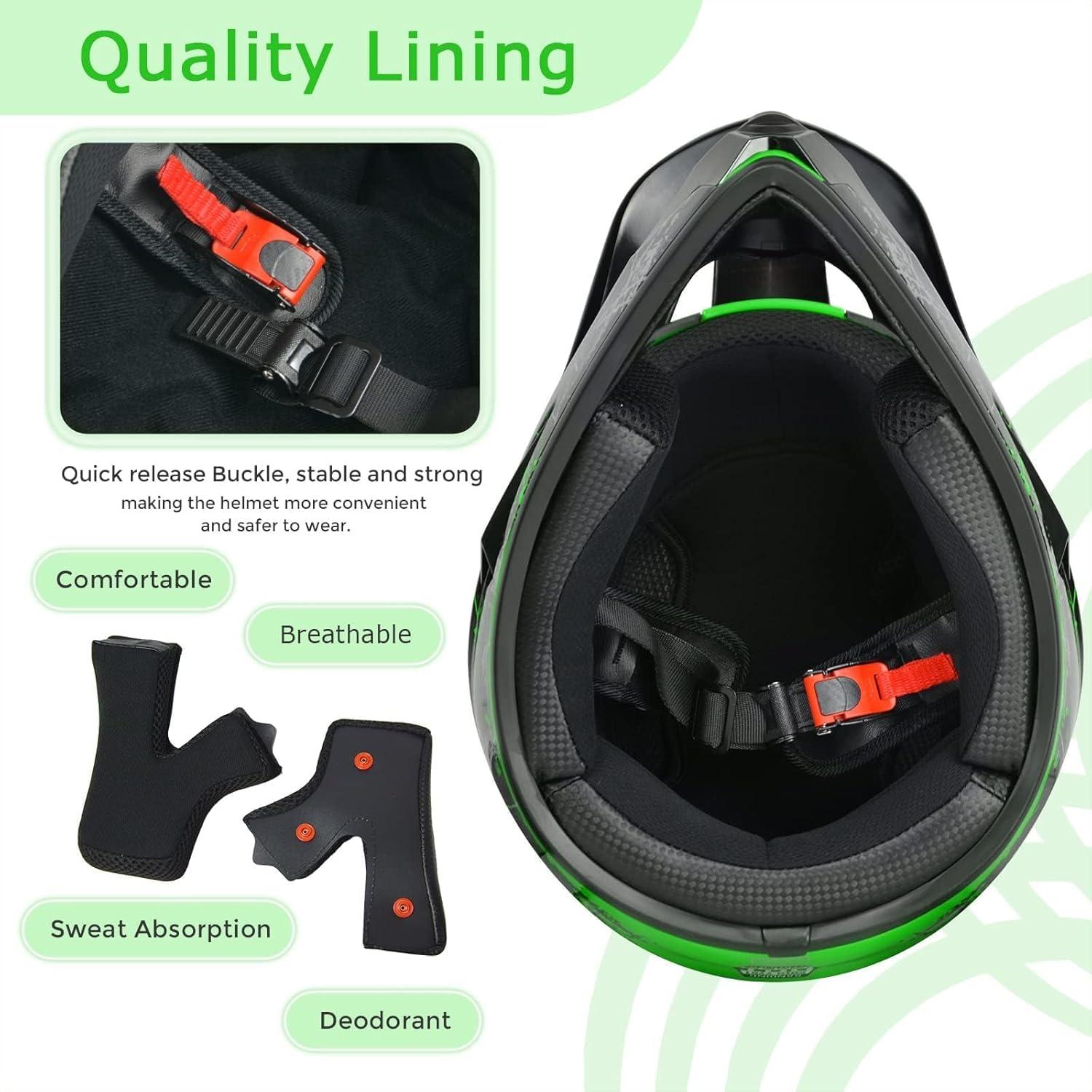 Casco de Motocicleta SPARK para Niños y Adultos Off-Road