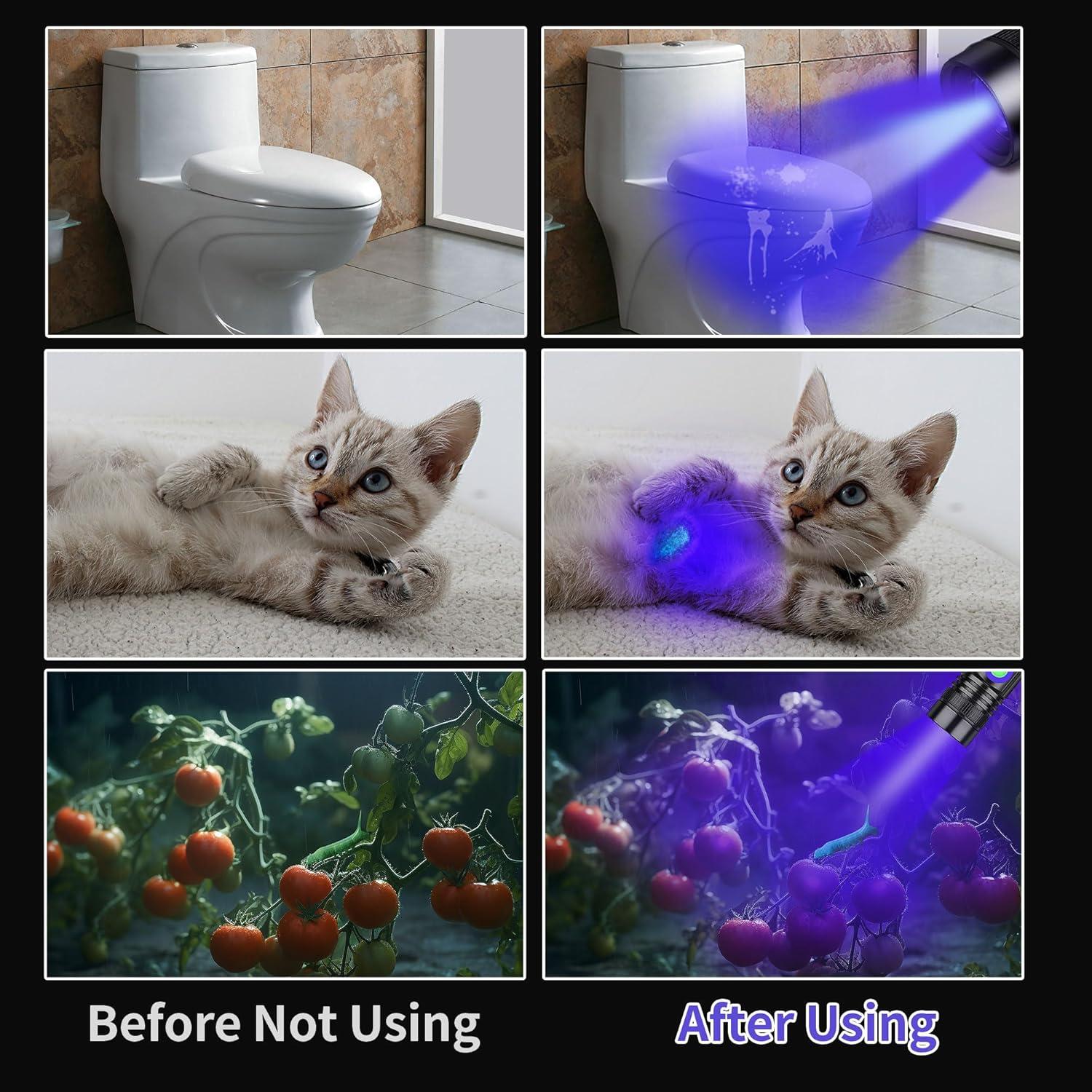 Linterna UV Recargable VMTENMV K300 365nm Mini Portátil